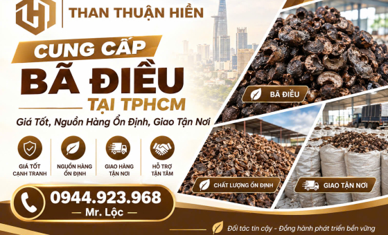 Cung Cấp Bã Điều Tại TPHCM Giá Tốt, Giao Hàng Nhanh Tận Nơi
